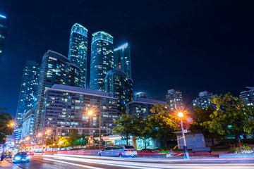 Fototapeta premium Night Downtown Toronto