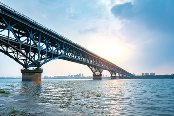Fototapeta na wymiar Nanjing Yangtze River Bridge