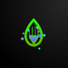 organic pen logo icon