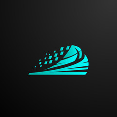 digital wave logo icon