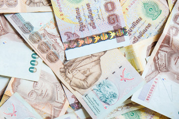 Thai money note using as background stacking