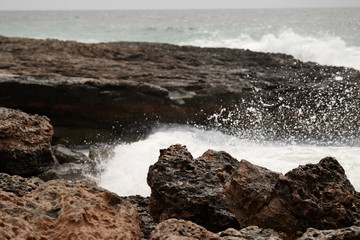 View of rocky coastline
