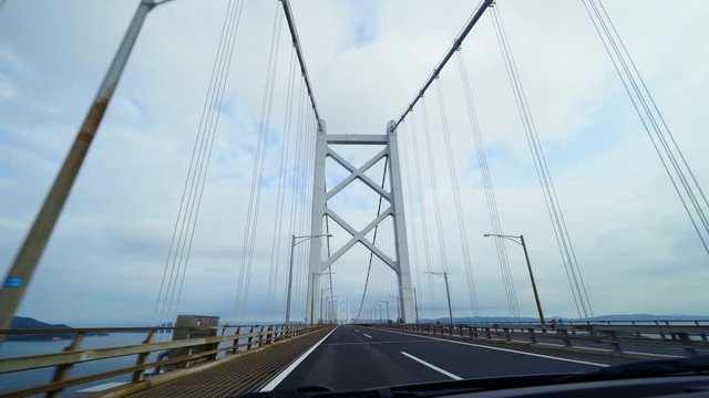 瀬戸大橋　車中からの撮影(北備讃瀬戸大橋)