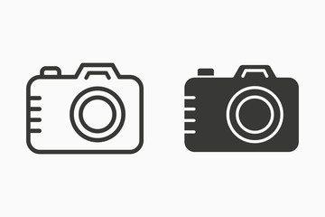 Photo vector icon for graphic and web design.