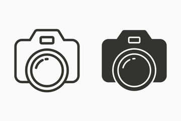 Photo vector icon for graphic and web design.