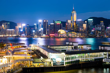 Fototapeta premium Hong Kong night