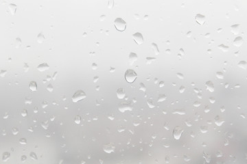 Rain drops on glass