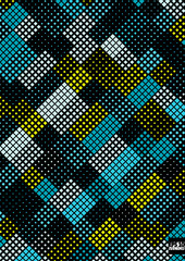 Abstract square pixel mosaic background. Eps10 Vector illustration