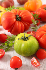 various of tomatoes