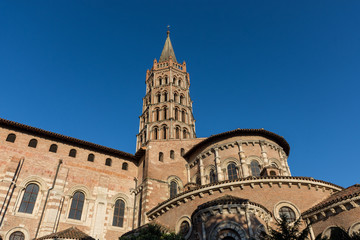 Fototapeta na wymiar Basilique Saint-Sernin, Toulouse, France