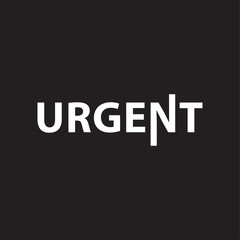 Urgent build logo icon vector template