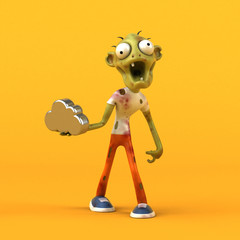 Fun zombie - 3D Illustration