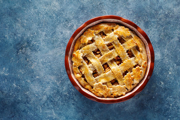 Delicious Homemade Apple Pie With Lattice Crust