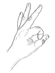 Doodle Hand Vector Line Sketched UP, Vector Illustration EPS 10.