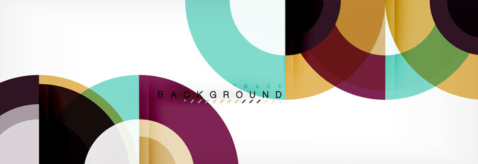 Obraz premium Vector circular abstract background