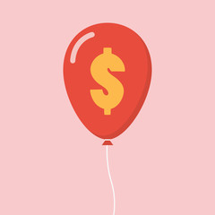 Dollar sign balloon