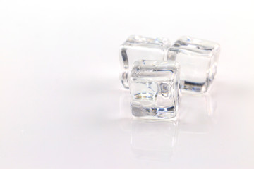 ice cube isolated on white