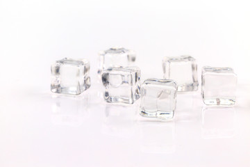 ice cube isolated on white