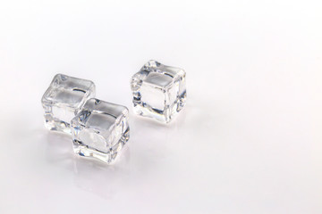 ice cube isolated on white