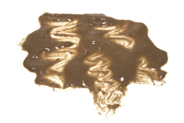 clay isolated on white background