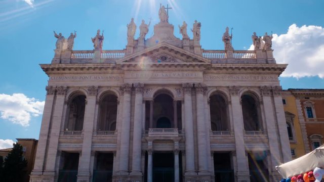 Hyperlapse, towards the Cathedral of the Most Holy Savior and of the Saints John the Baptist and the Evangelist in Lateran