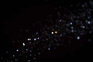 black bokeh on black