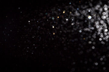 black bokeh on black