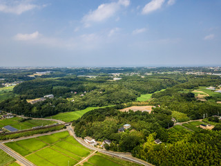 Fototapeta na wymiar Agriculture landscape in Ibaraki of Japan_30
