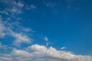 Blue sky and white cloud