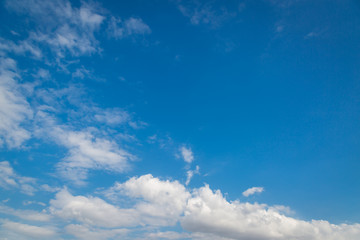 Blue sky and white cloud