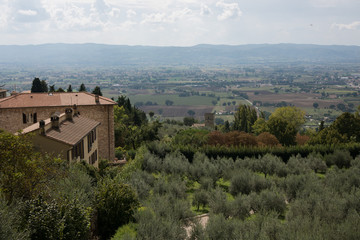 Fototapeta na wymiar view top from orvieto
