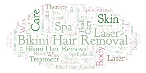 Bikini Hair Removal word cloud.