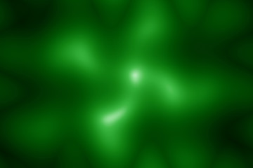 Abstract blurred shapes. Dark green modern background. 3d illustration
