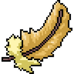 vector pixel art feather