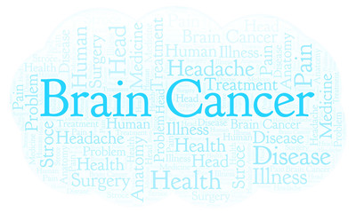 Fototapeta premium Brain Cancer word cloud.