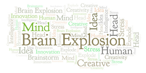 Obraz premium Brain Explosion word cloud.