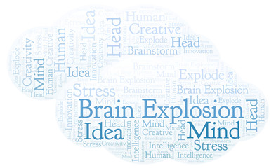 Fototapeta premium Brain Explosion word cloud.