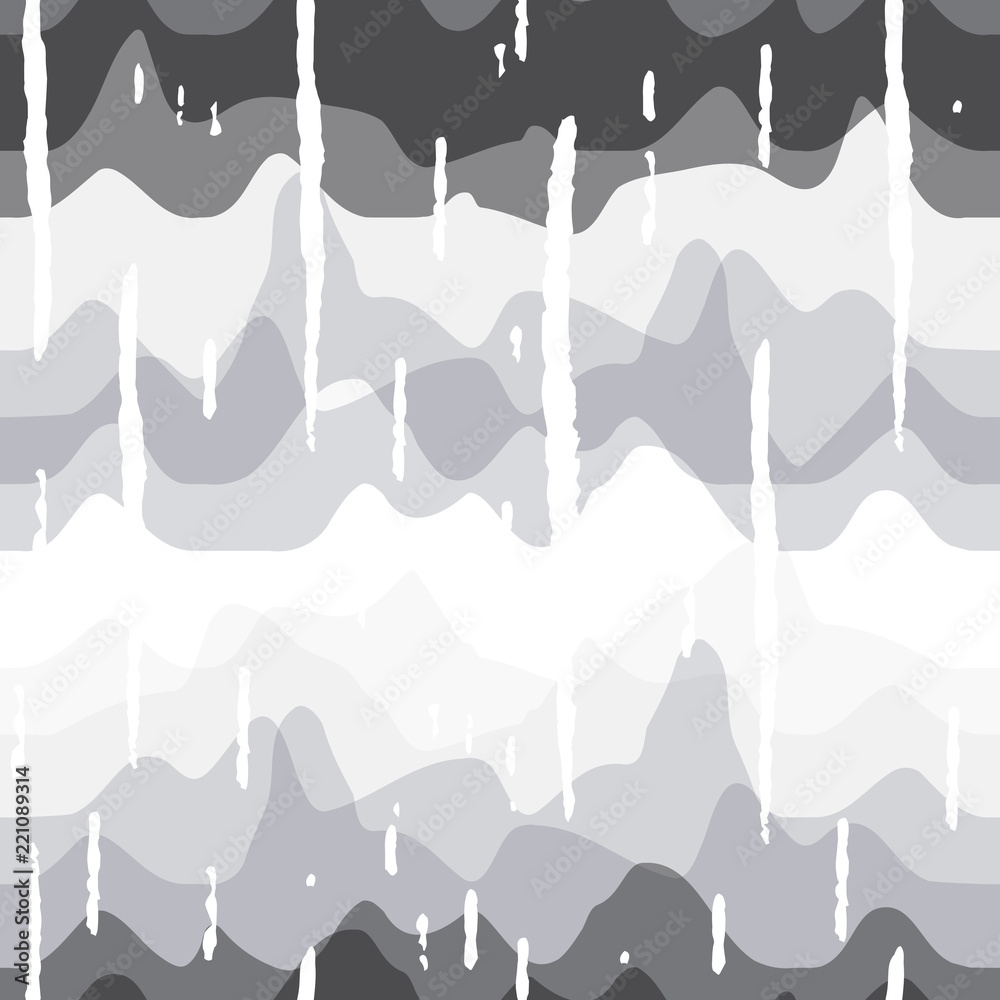 Poster abstract wavy line pattern, seamless vector geometric background.