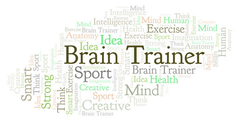 Brain Trainer word cloud.