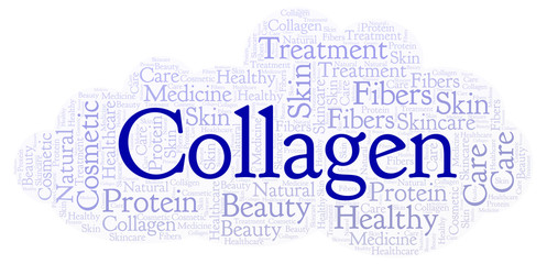 Obraz premium Collagen word cloud.