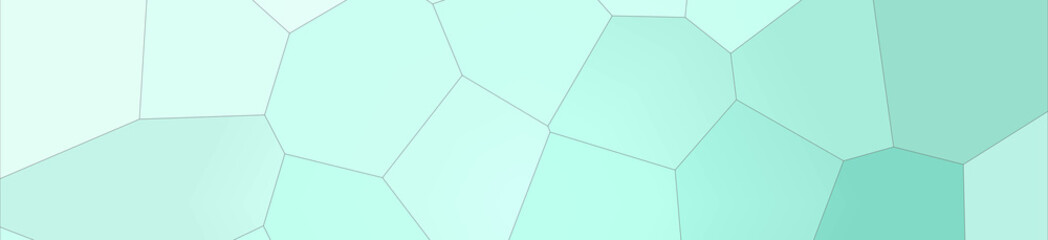 Green and blue colorful Giant Hexagon in banner shape background illustration.