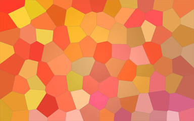 Illustration of Marigold and pink bright Big Hexagon background.