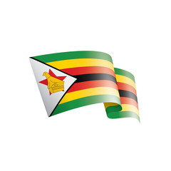 Zimbabwe flag, vector illustration on a white background
