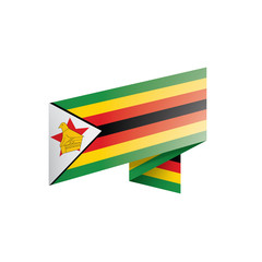 Zimbabwe flag, vector illustration on a white background