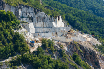 Fototapeta premium Quarry of white Carrara Marble - Apuan Alps Italy