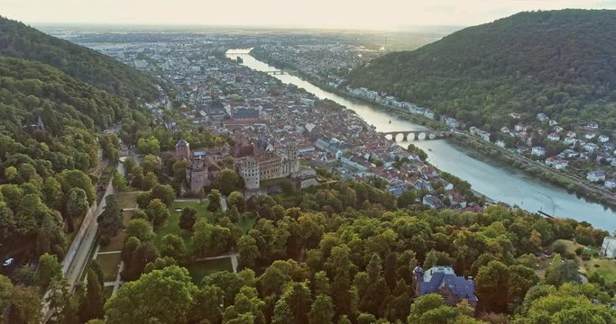 Aerial view of Heidelberg Germany