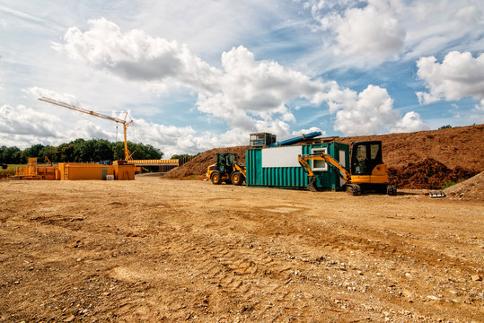 baustelle br&uuml;ckenbau