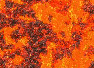 heat red lava texture of eruption volcano
