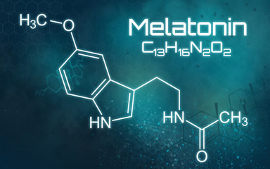 Chemische Formel von Melatonin