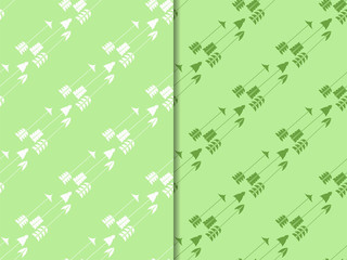 seamless pattern with flying arrows